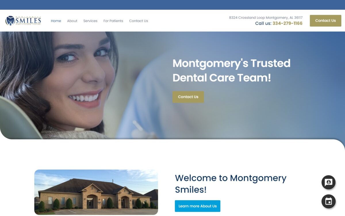 montgomery-smiles.com screenshot