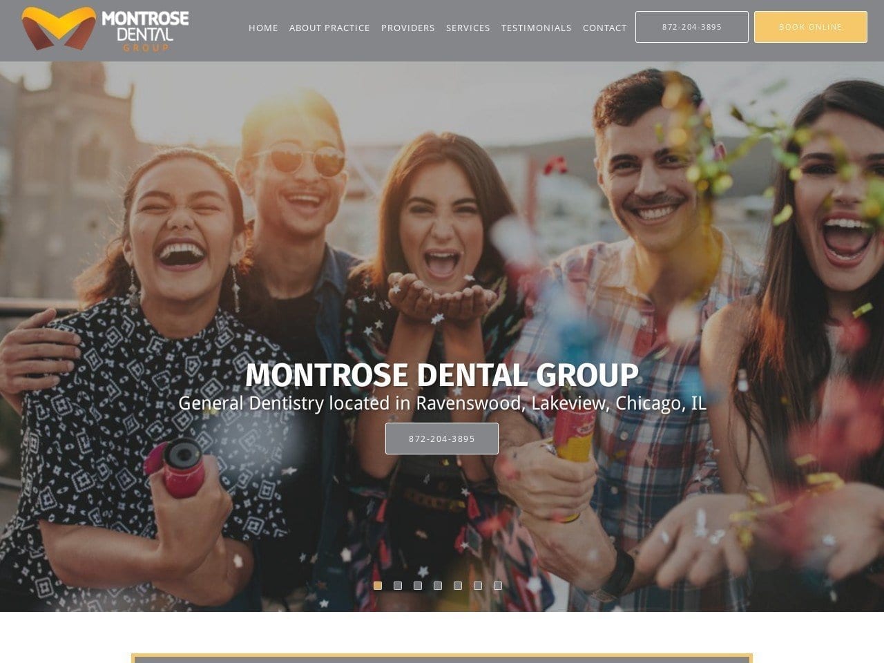 Montrose Dental Group Website Screenshot from montrosedentalgroup.com