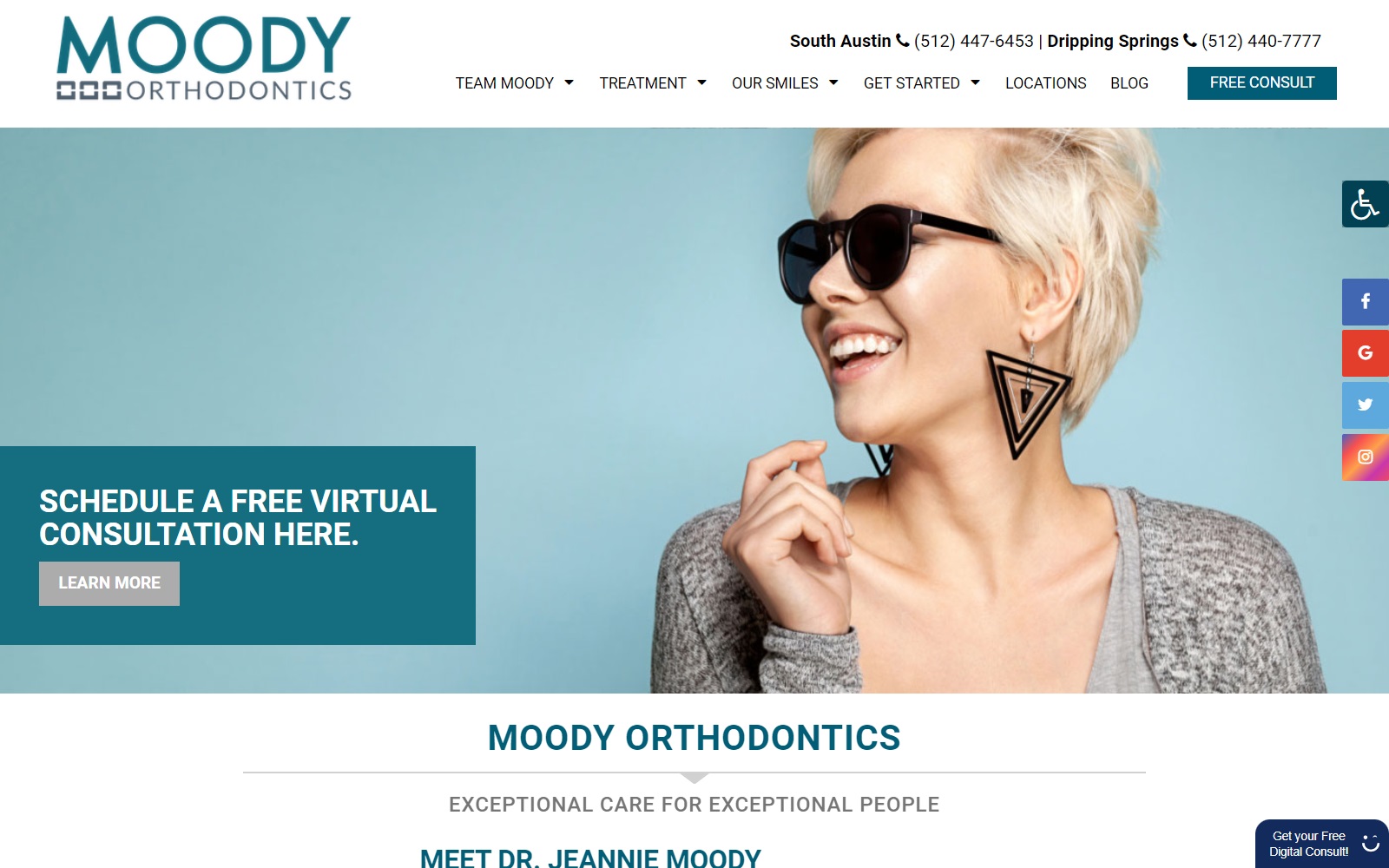 moodyortho.com screenshot