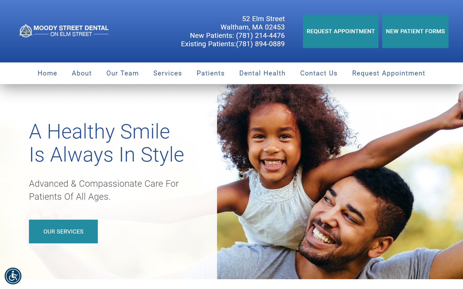 moodystreetdental.com screenshot