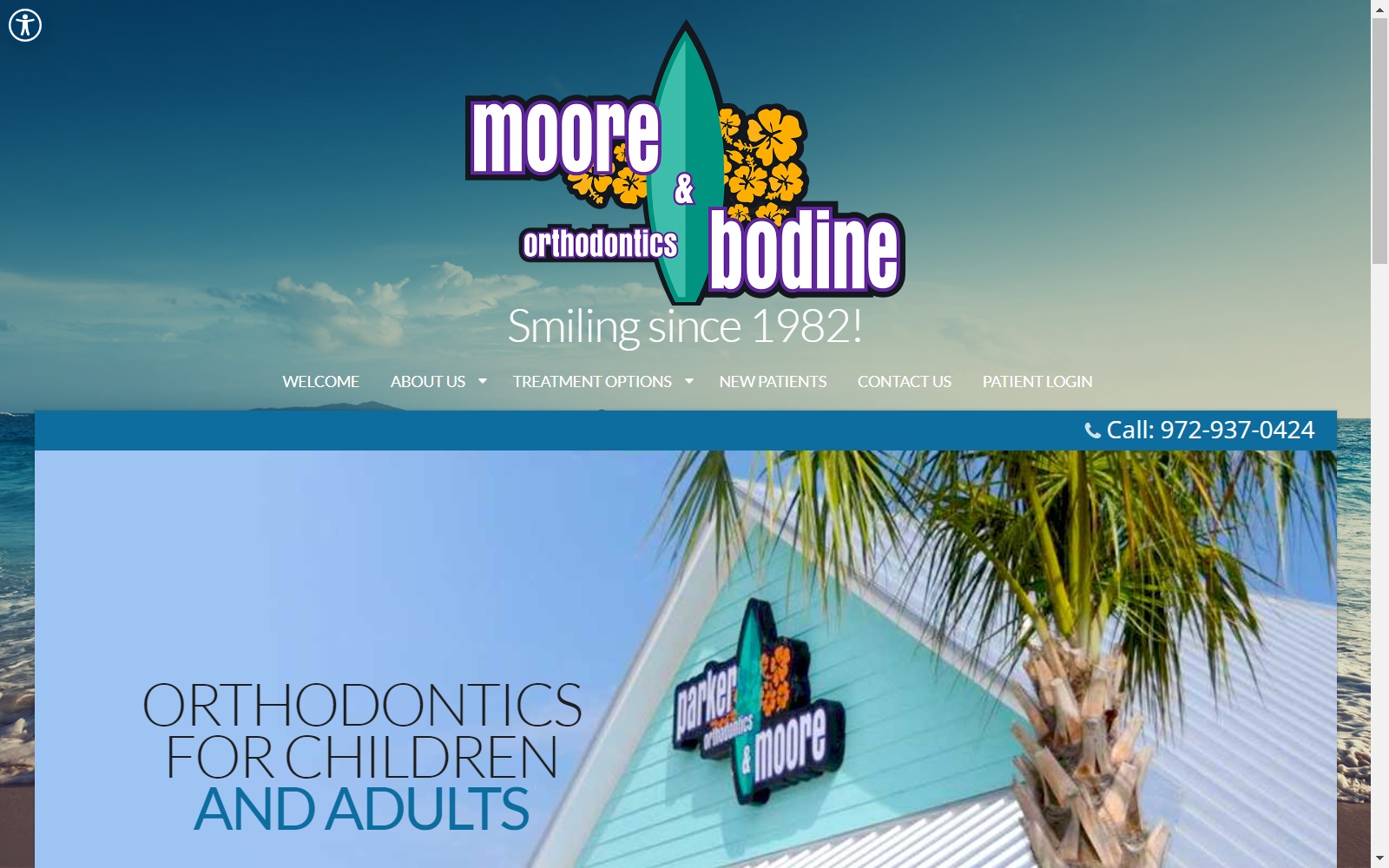 moorebodineortho.com screenshot