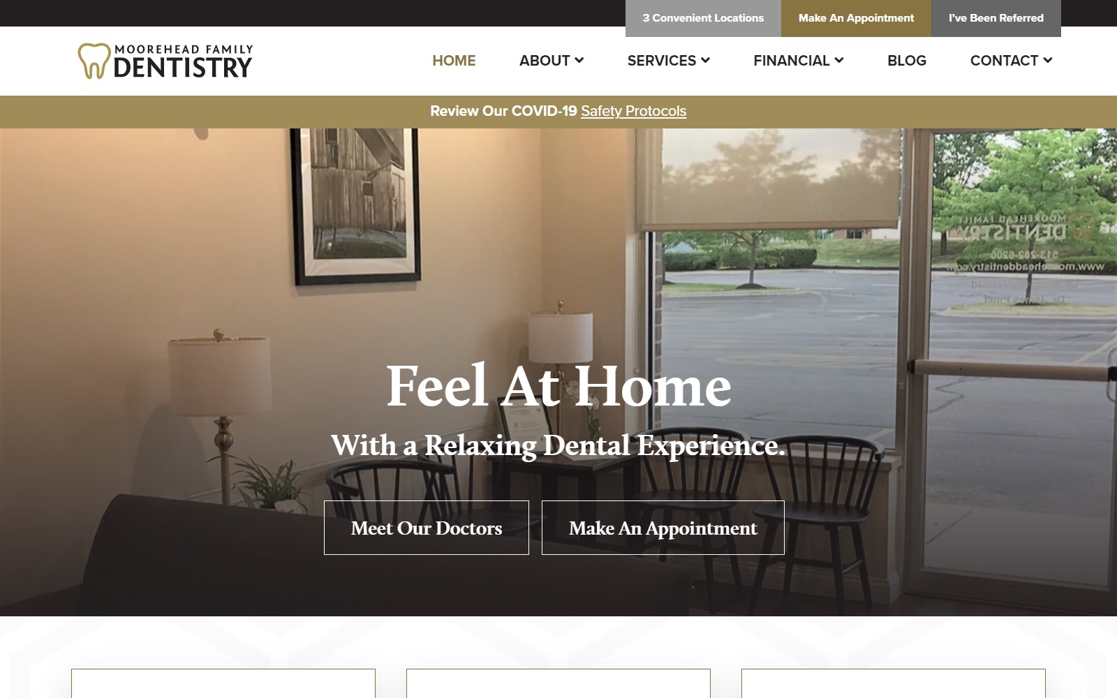 mooreheaddentistry.com screenshot