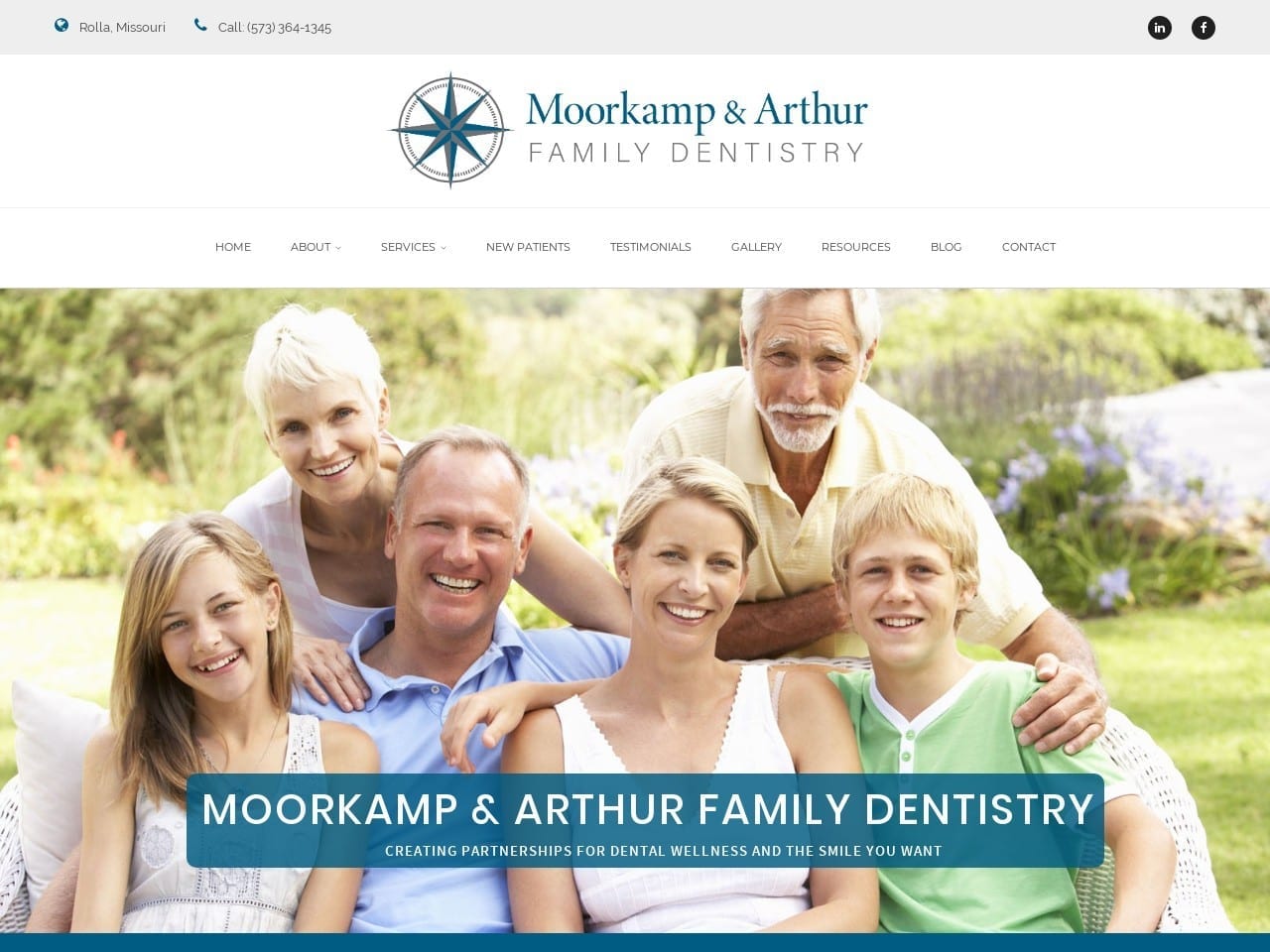 Moorkamp William B DDS Website Screenshot from moorkampdental.com