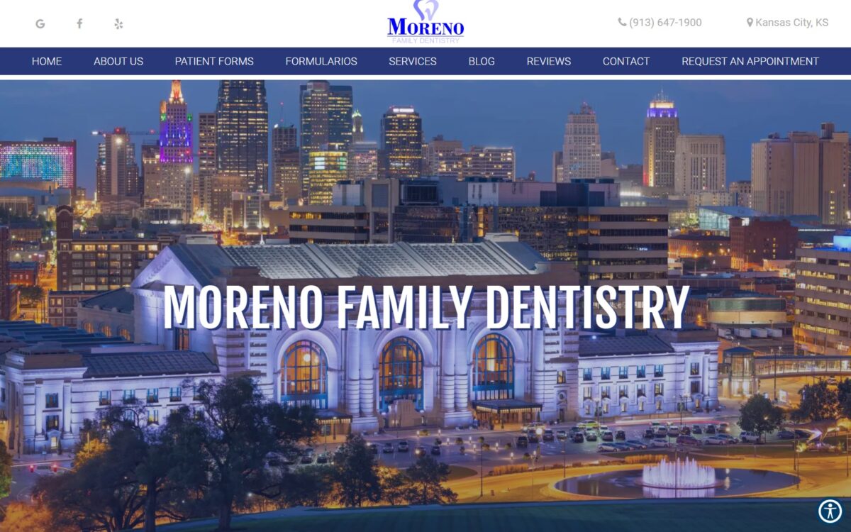 morenofamilydentistry.com screenshot