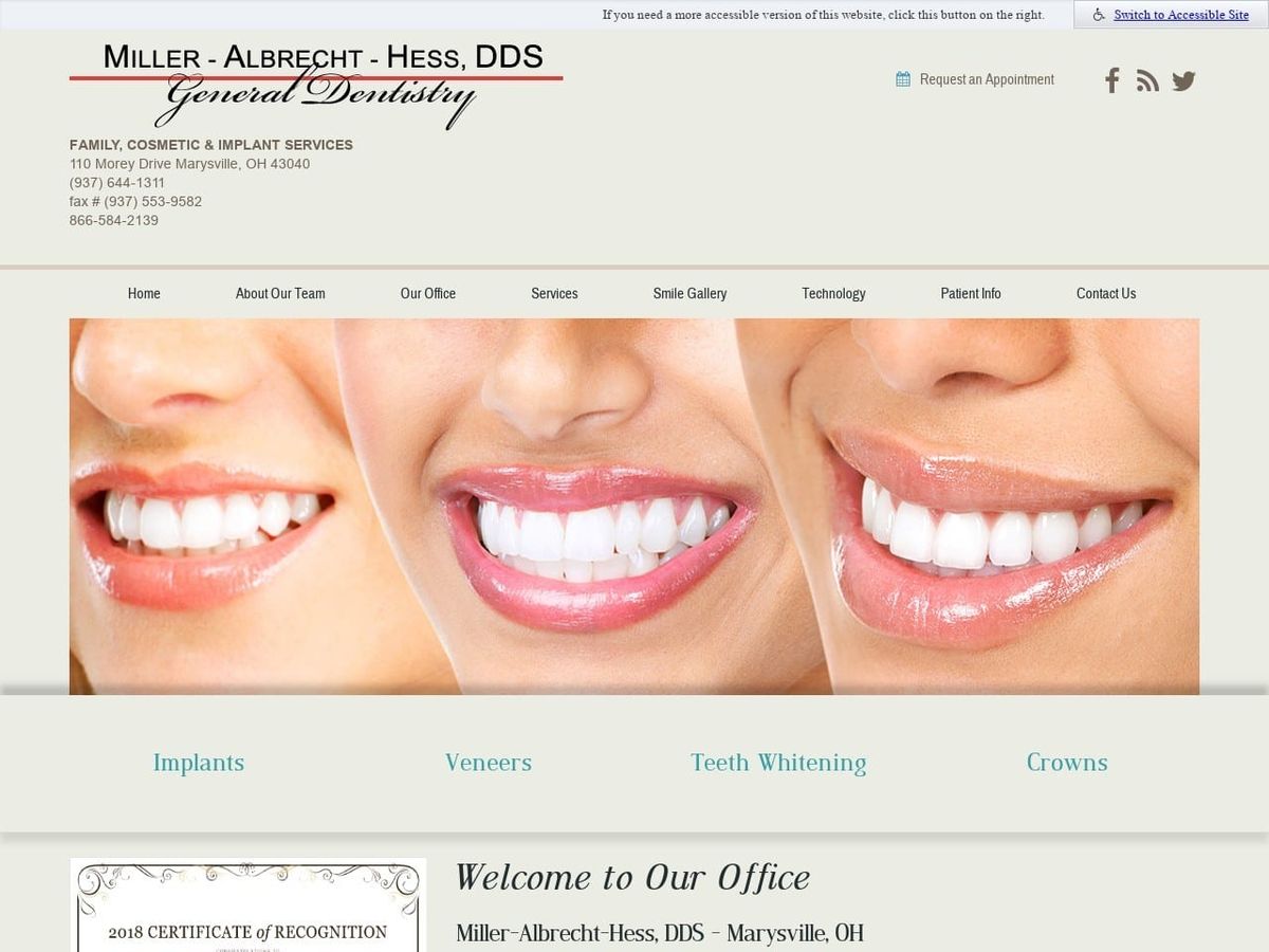 Morey Dental Website Screenshot from moreydental.com