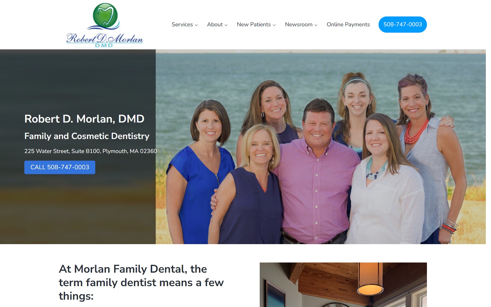 morlanfamilydental.com screenshot