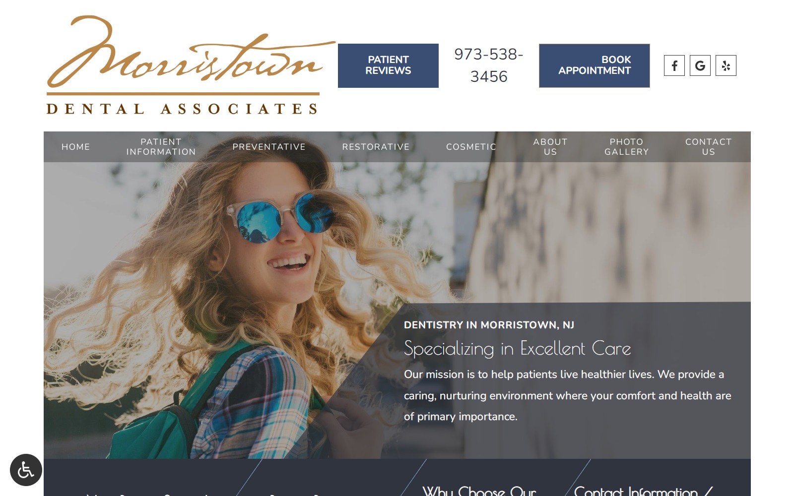 morristowndentalassociates.com screenshot