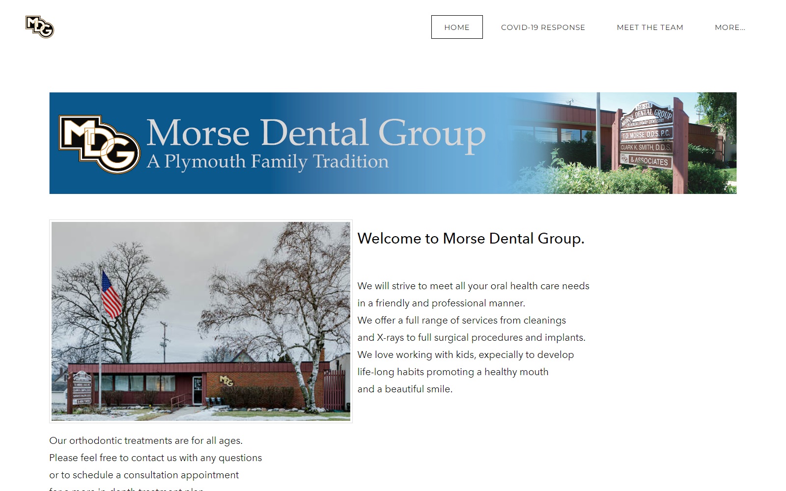 morsedentalgroup.com screenshot