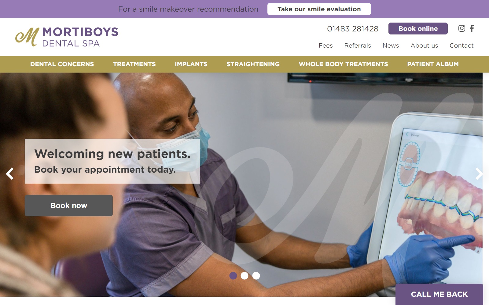 mortiboysdentalspa.com screenshot