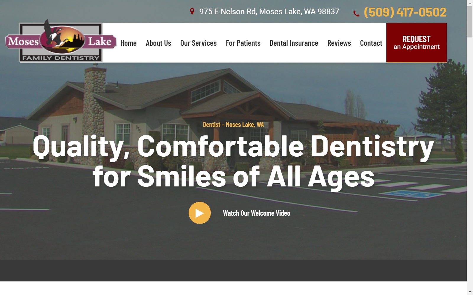 moseslakedentist.com screenshot