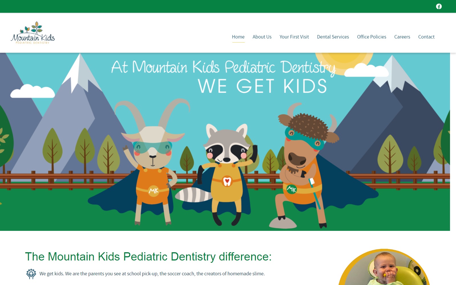 mountainkidspediatricdentistry.com screenshot