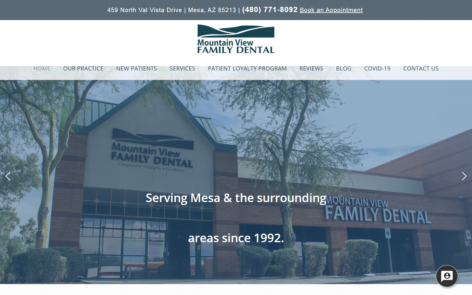 mountainviewfamilydentistry.com screenshot