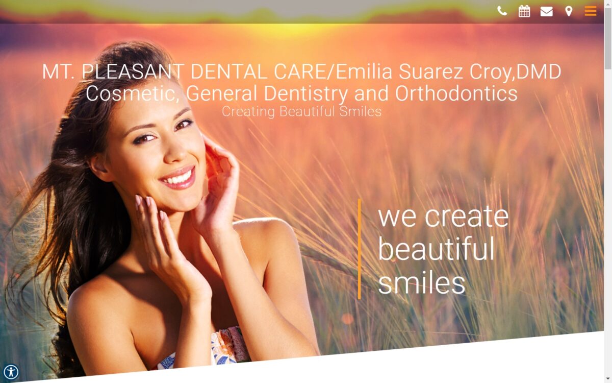 mountpleasantdentalcare.com screenshot