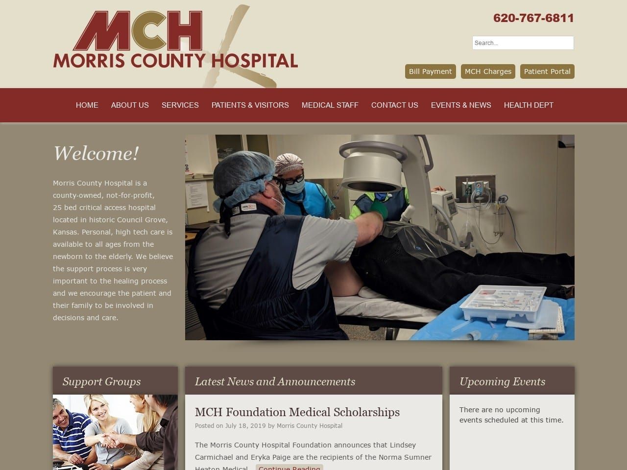 Family Health Center Website Screenshot from mrcohosp.com