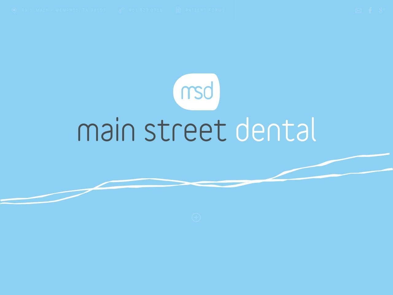 Main Street Dental Website Screenshot from msdmemphis.com