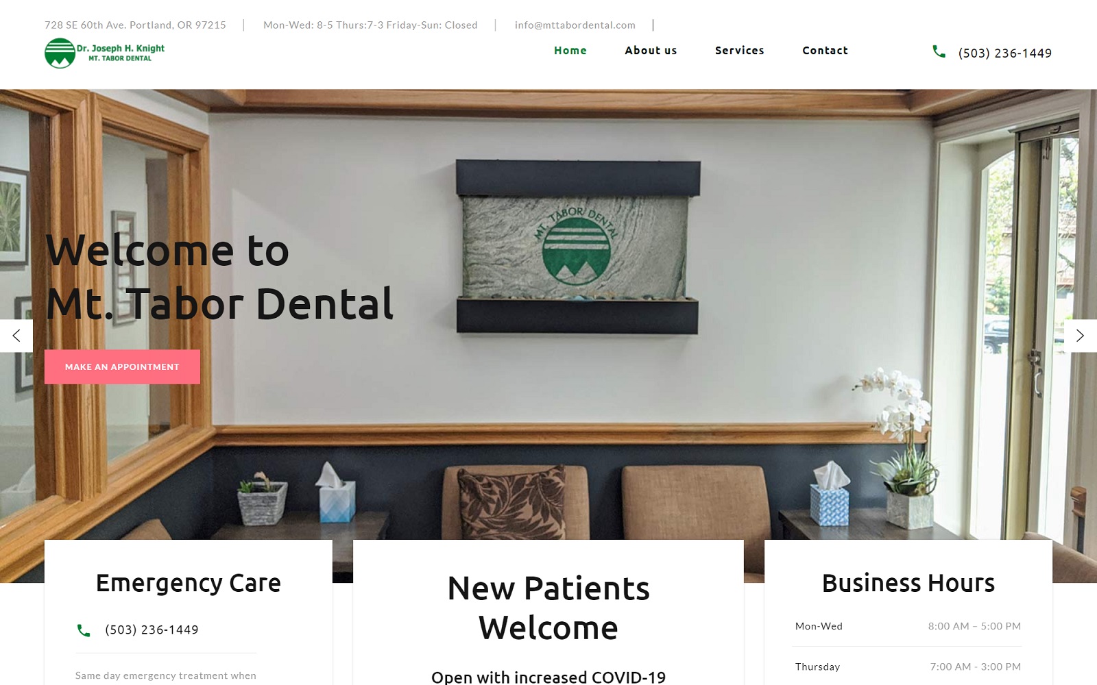 mttabordental.com screenshot