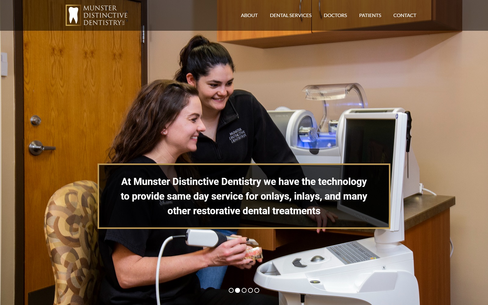 munsterdistinctivedentistry.com screenshot