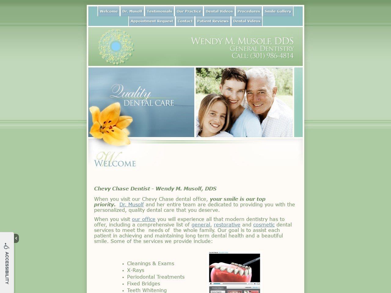 Dr. Wendy M. Musolf DDS Website Screenshot from musolfdds.com