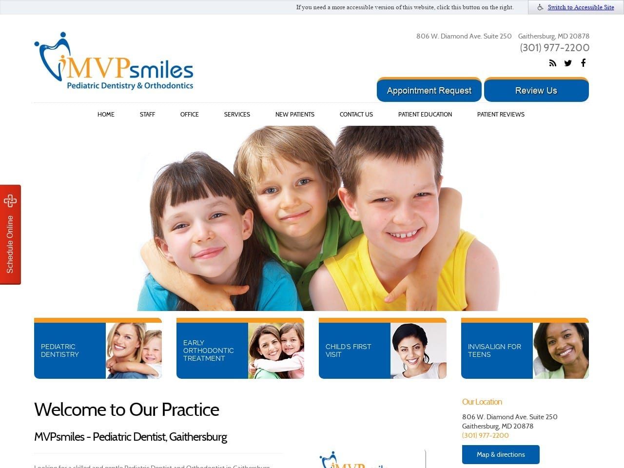 MVPsmiles Website Screenshot from mvpsmiles.com