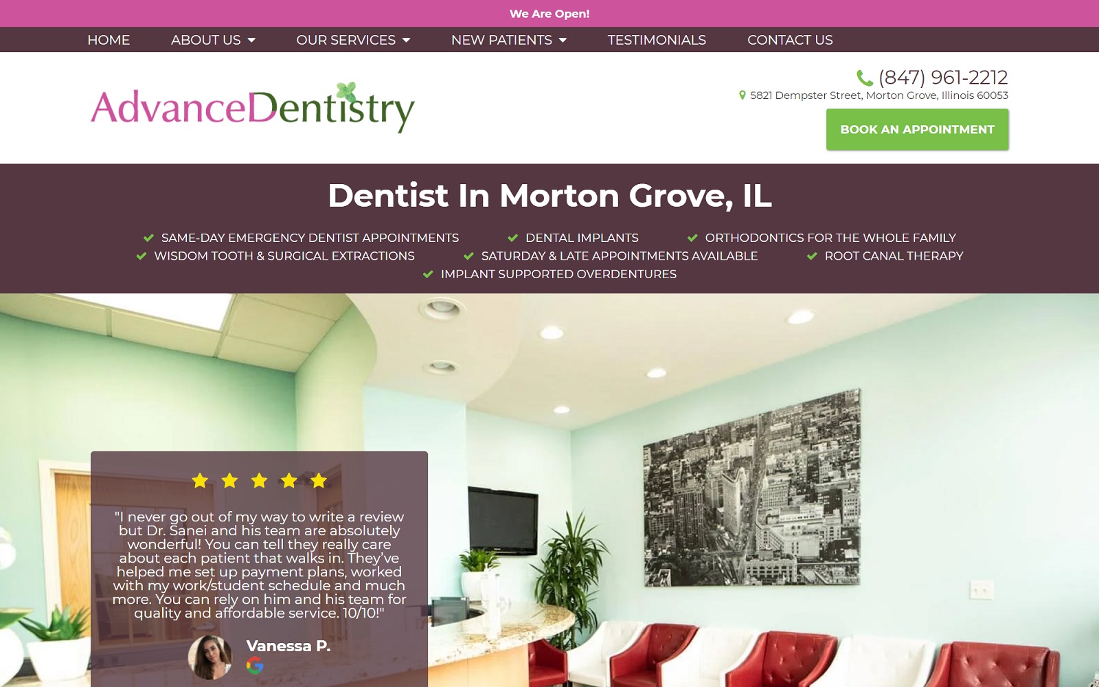 myadvanceddentistry.com screenshot