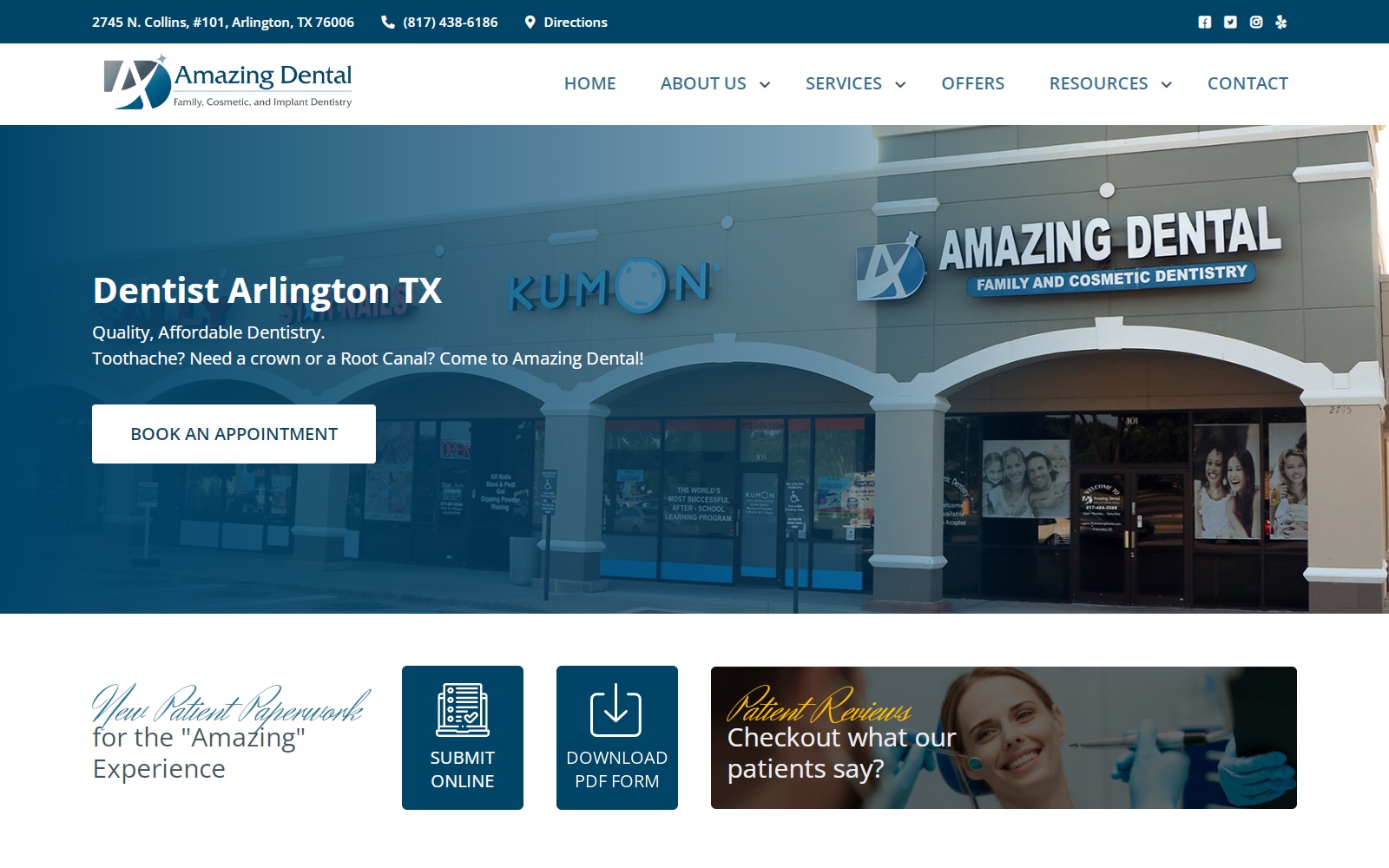 myamazingdental.com screenshot