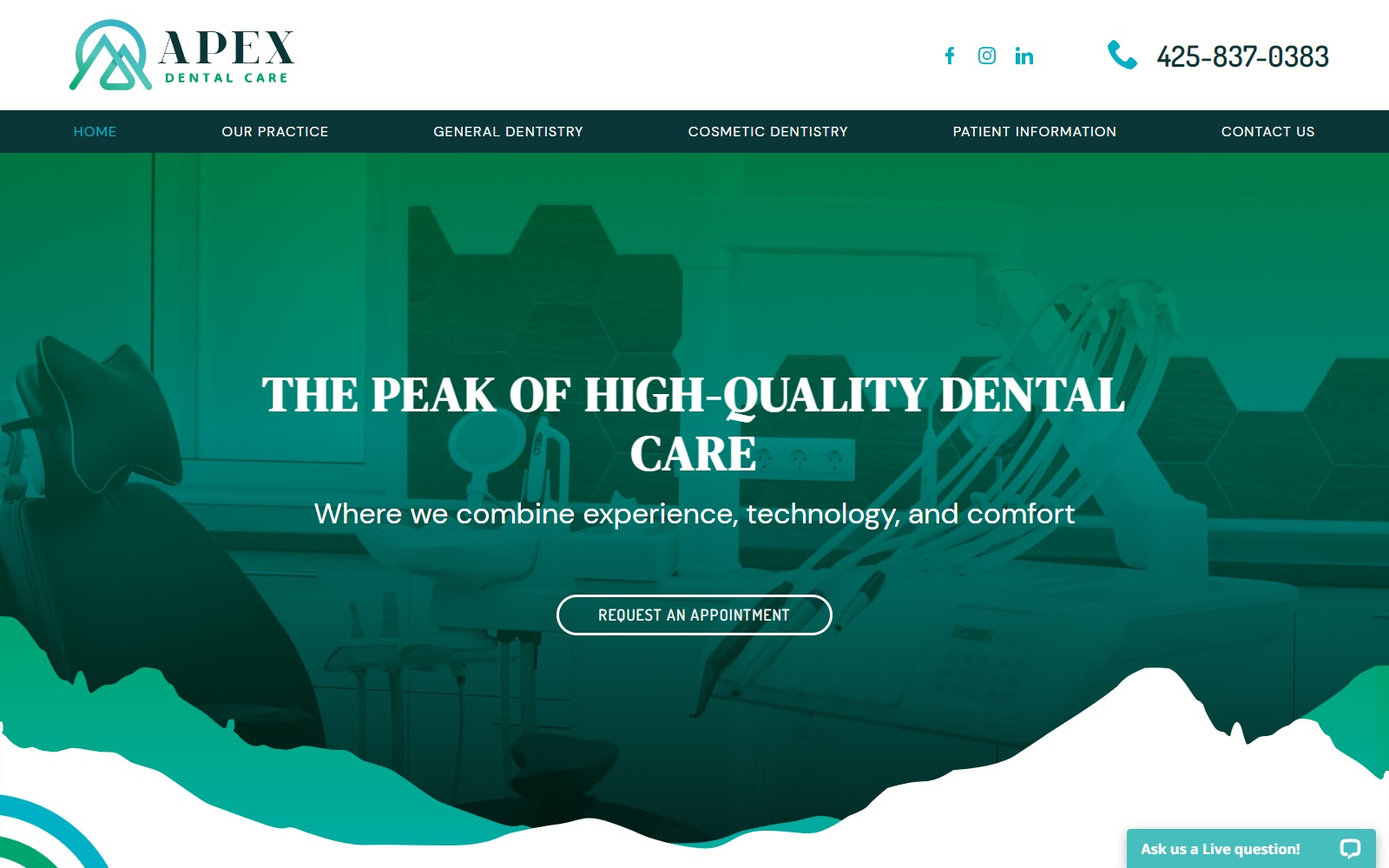 myapexdental.com screenshot