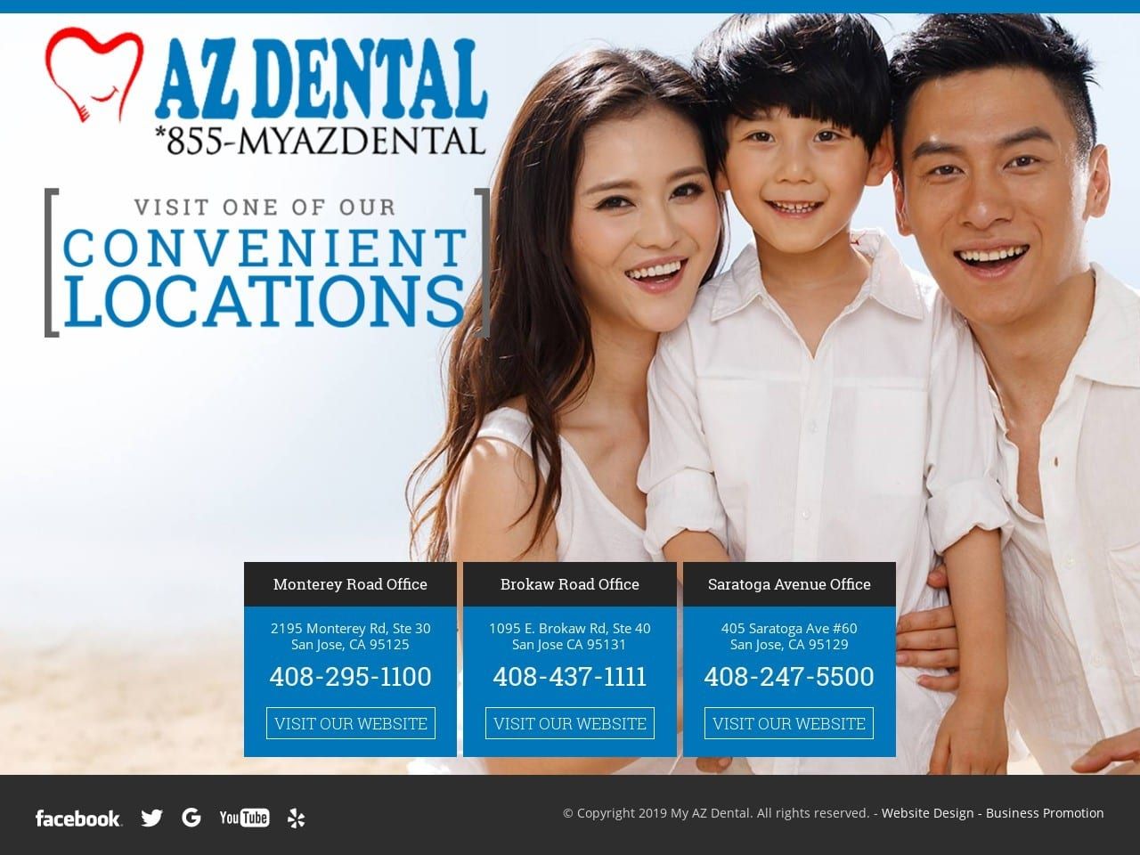 My Az Dental Website Screenshot from myazdental.com