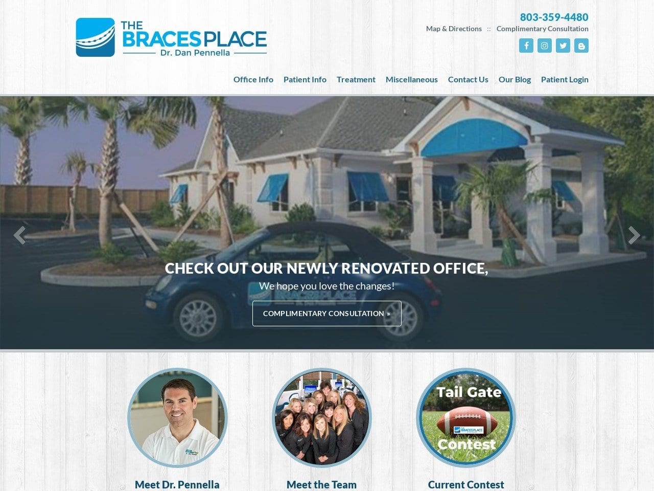 Dr. Daniel R. Pennella DMD Website Screenshot from mybracesplace.com