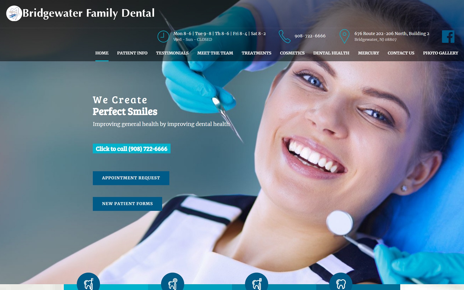 mybridgewaterdentist.com screenshot