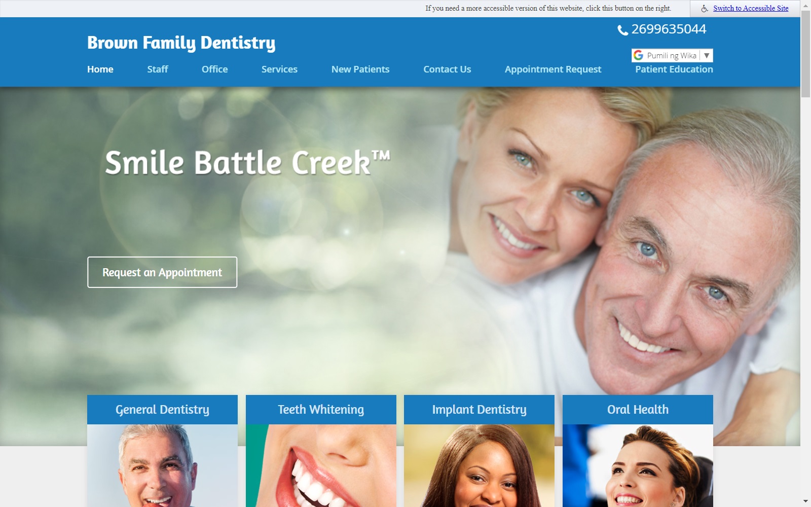 mybrownfamilydentistry.com screenshot