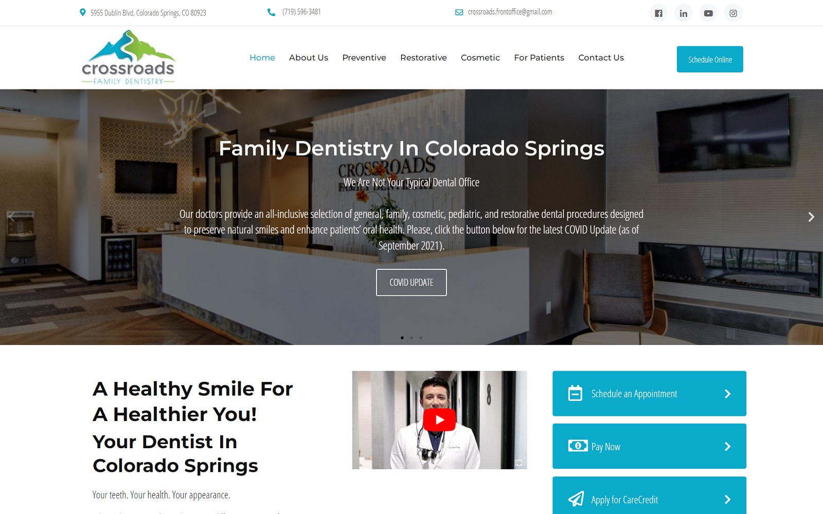 mycoloradospringsdentist.com screenshot