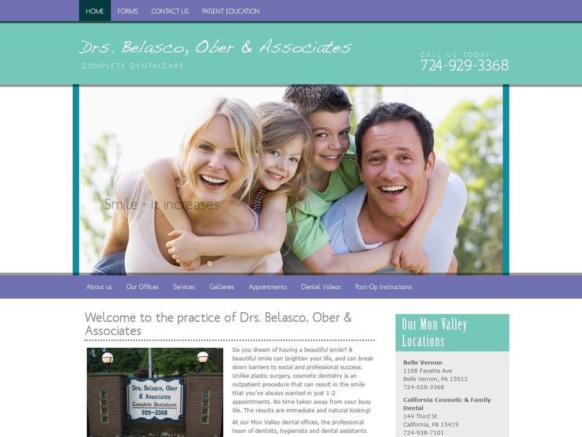 California Cosmetic And Family Dental Gina Rakosky Website Screenshot from mycompletedentalcare.com
