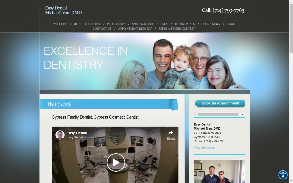 mycypressdentist.com screenshot