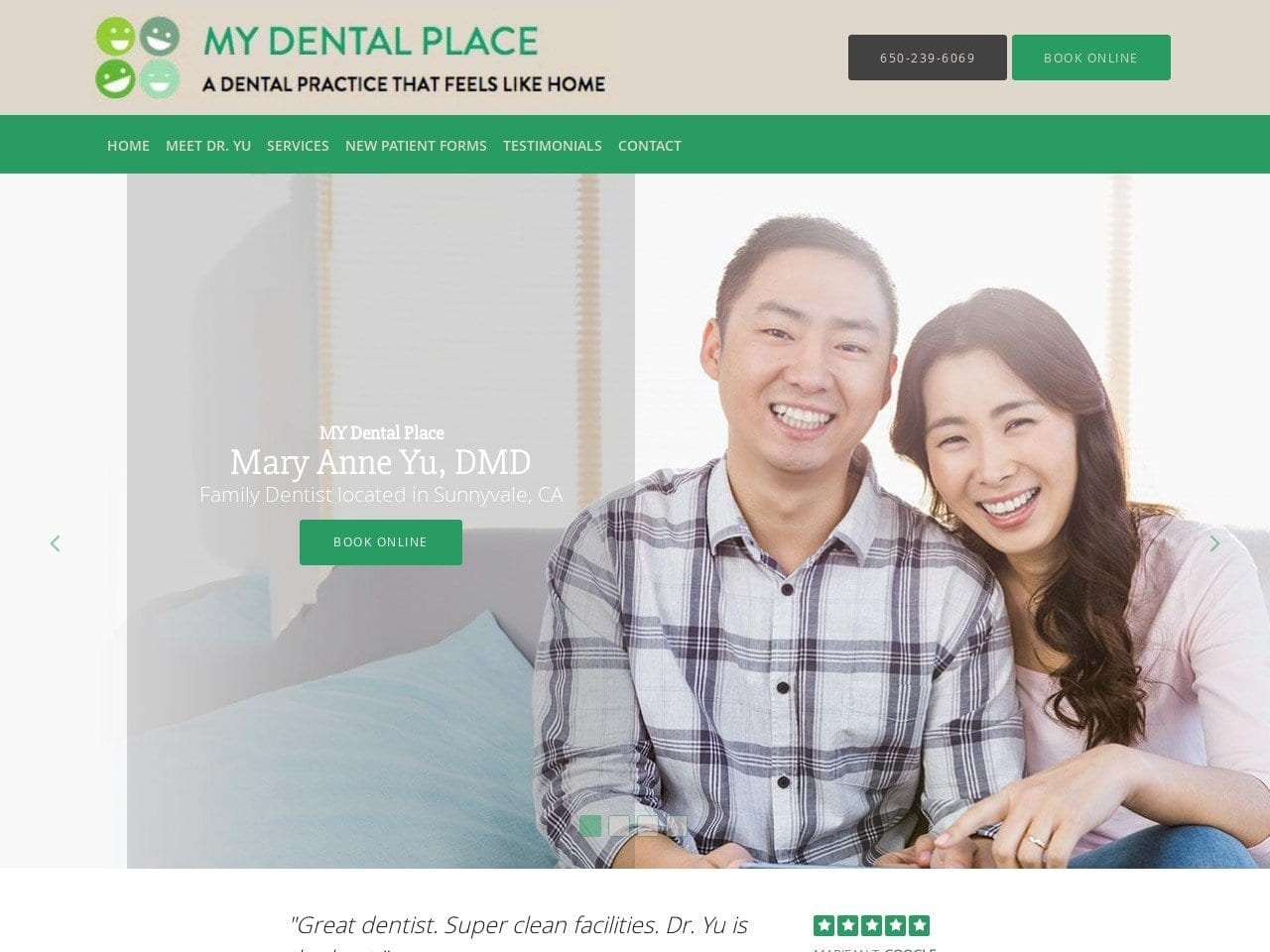 My Dental Place Website Screenshot from mydentalplace.net