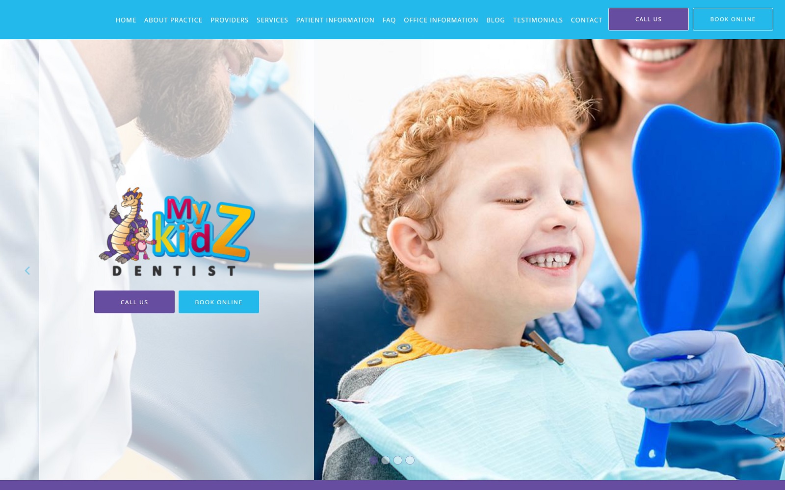 mykidzdentist.com screenshot