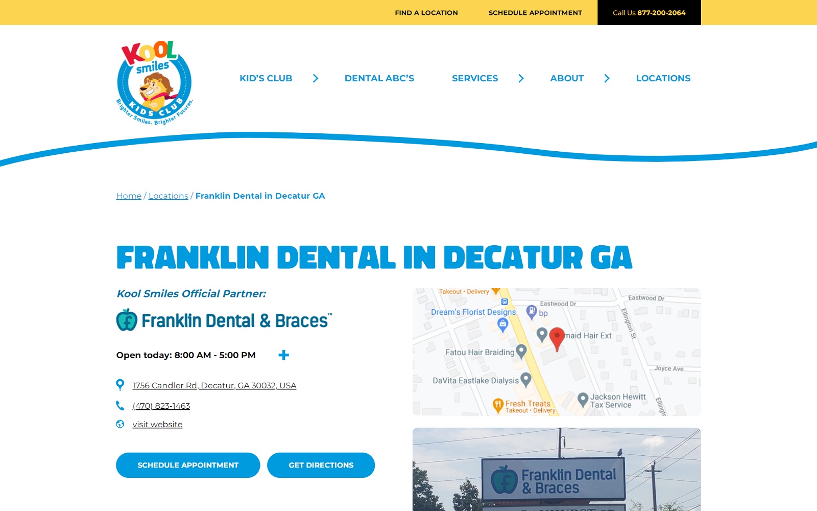 mykoolsmiles.com_locations_franklin-dental-decatur-ga screenshot