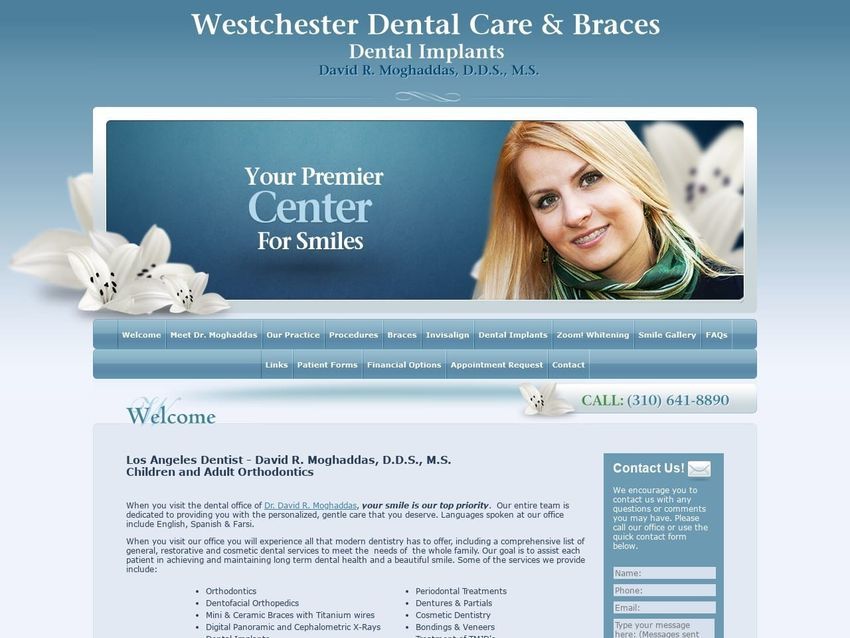 My La Dentist Website Screenshot from myladentist.com