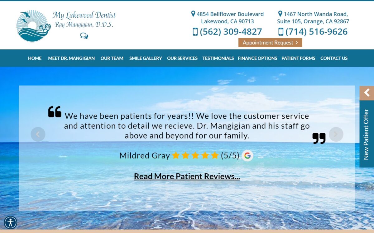 mylakewooddentist.com screenshot