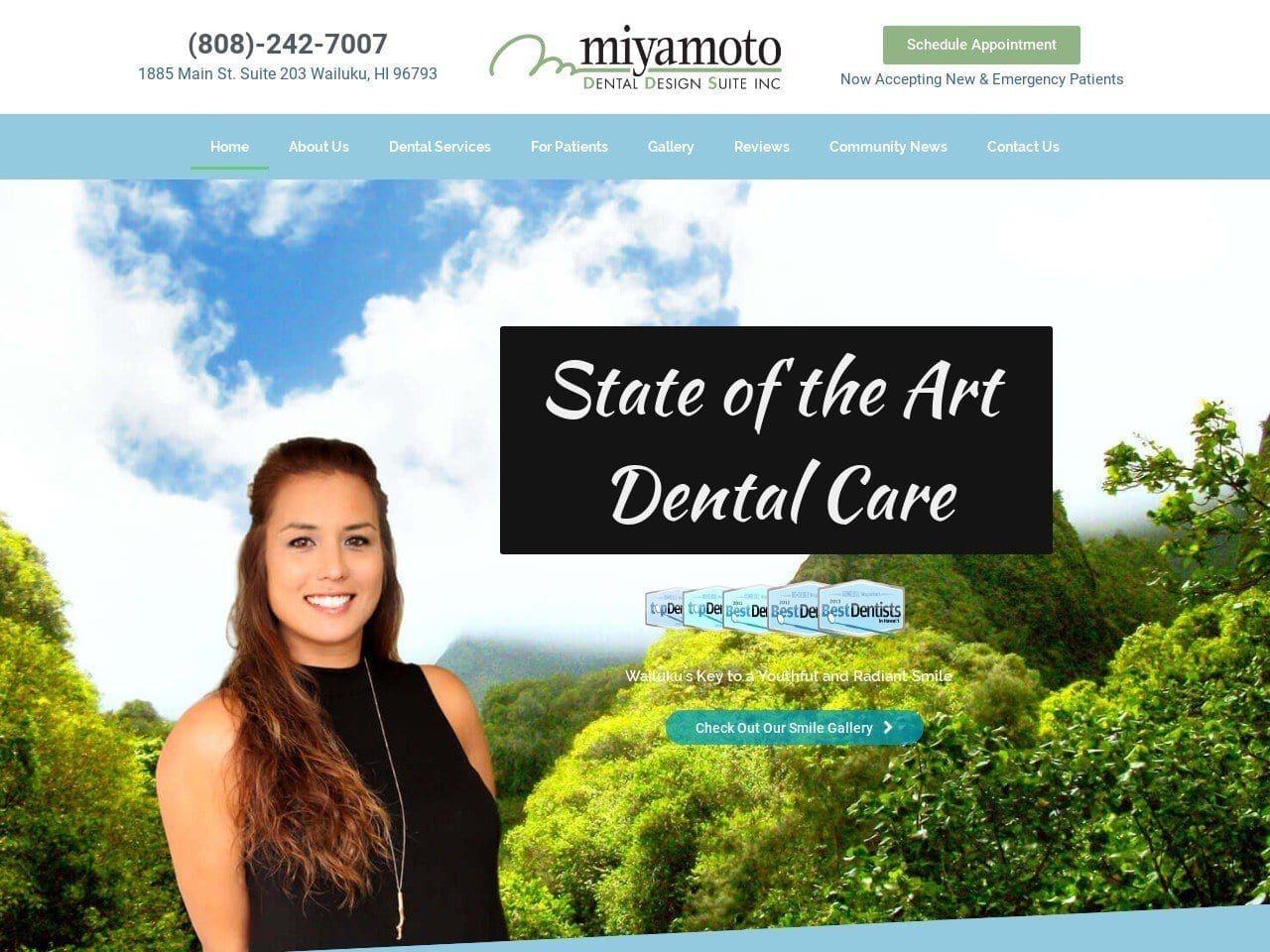 My Maui Dentist Website Screenshot from mymauidentist.com