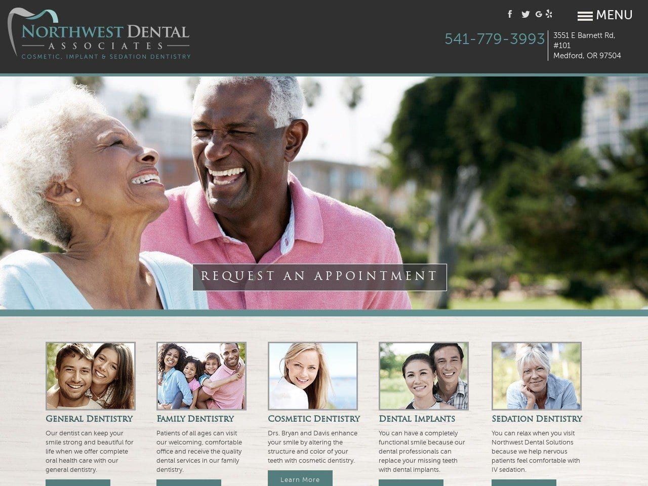 My Medford Dentist Website Screenshot from mymedforddentist.com