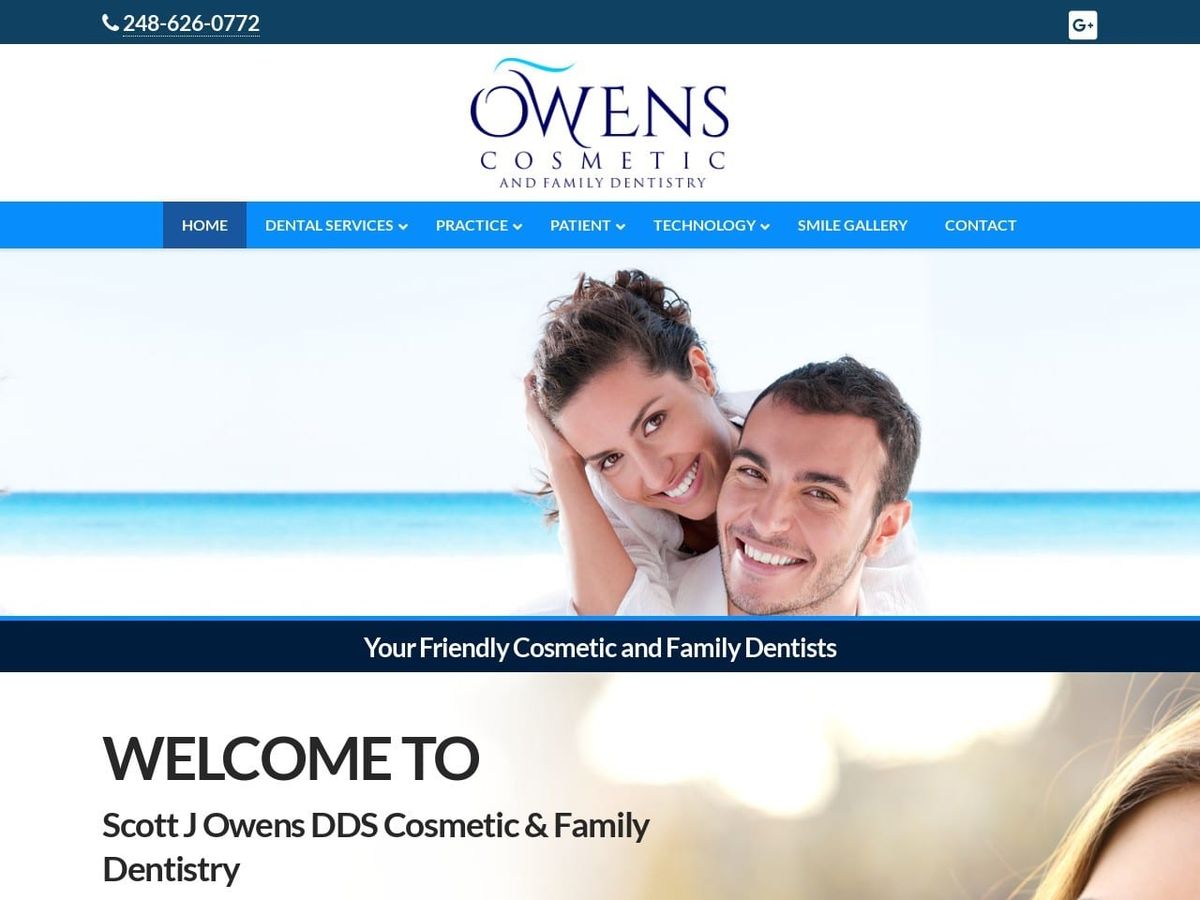 Dwoskin Dentist Website Screenshot from myperfectsmiledds.com