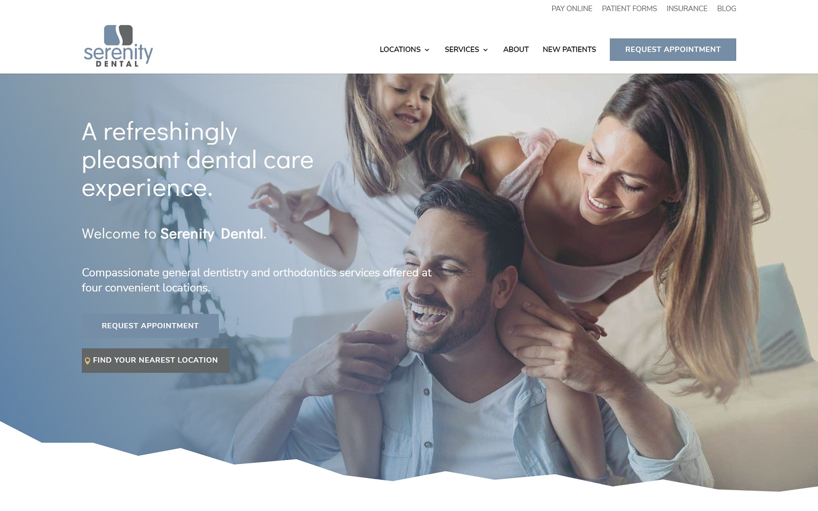 myserenitydental.com screenshot