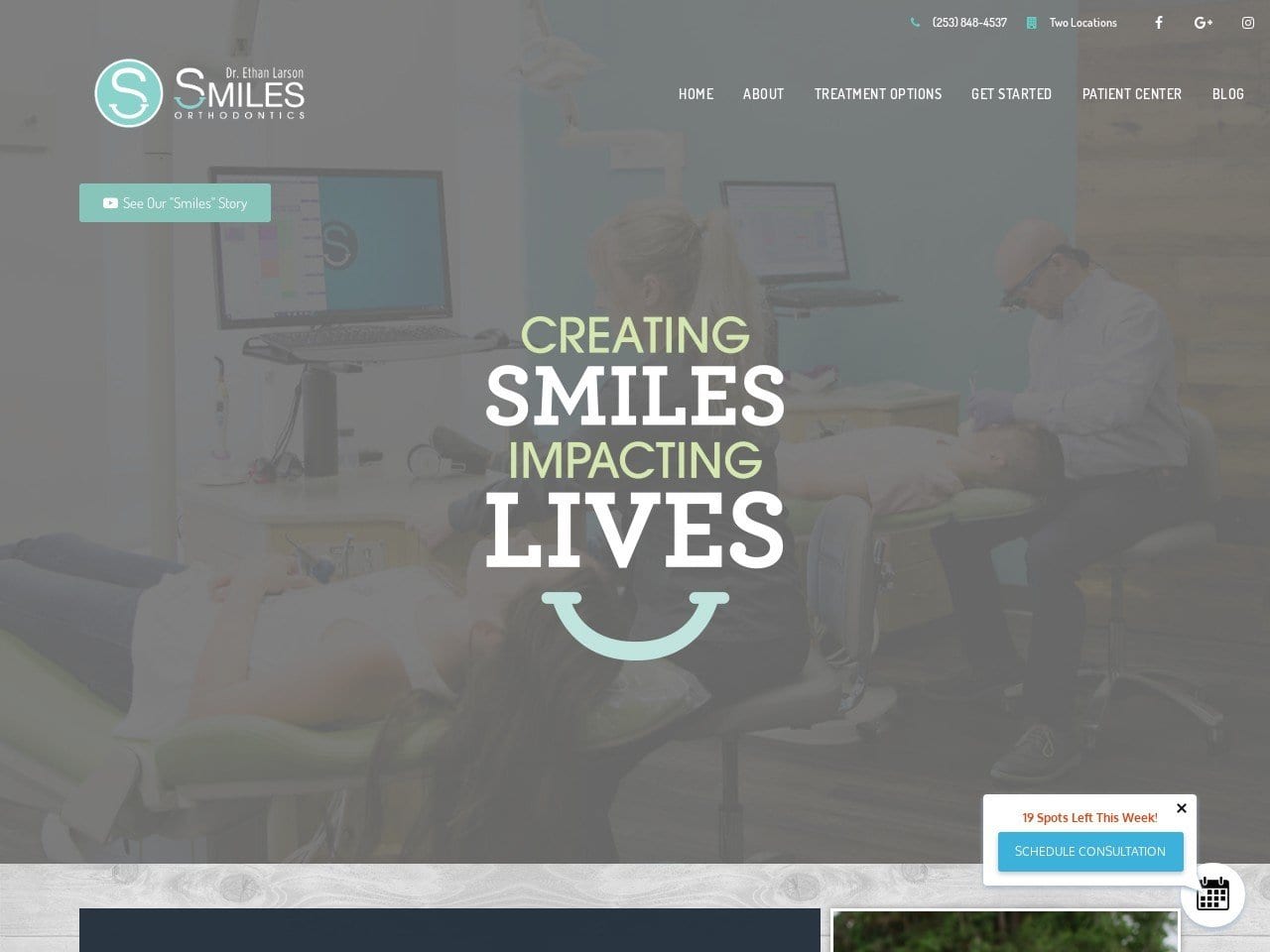 Smiles Orthodontics Website Screenshot from mysmilesortho.com