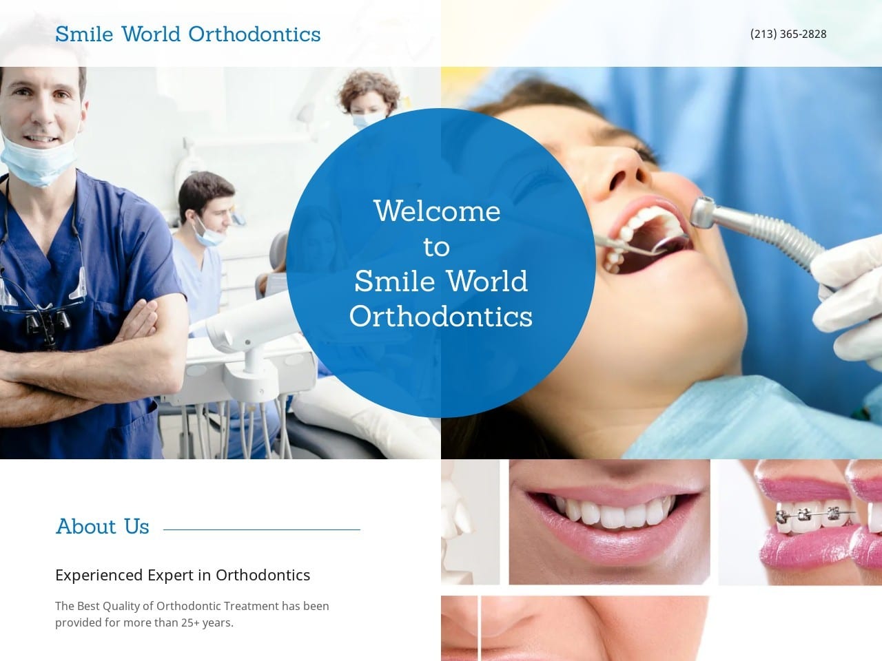 Smile World Orthodontics Website Screenshot from mysmileworld.com