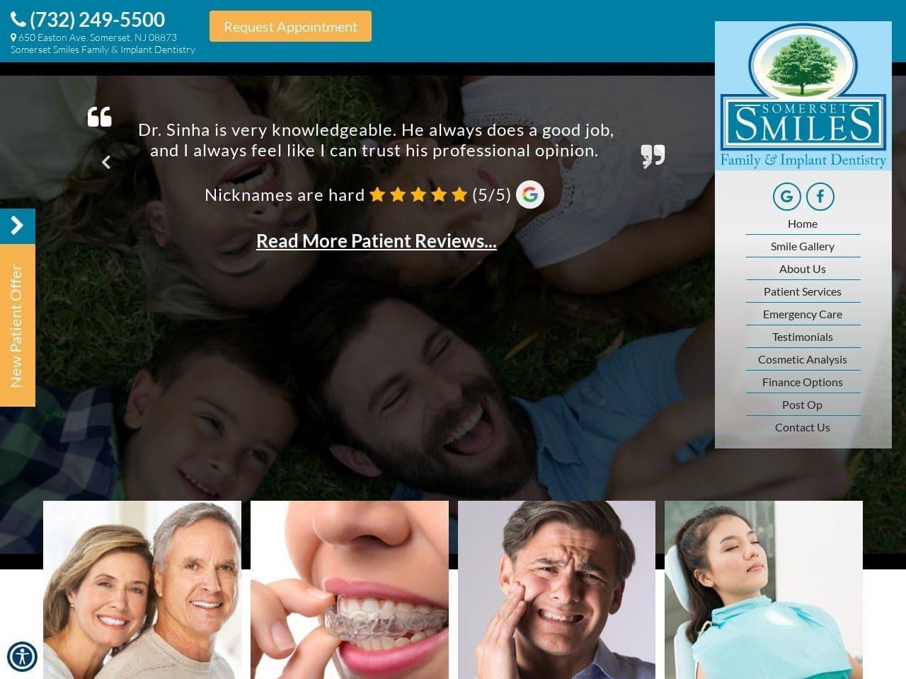 My Somerset Dentist Website Screenshot from mysomersetdentist.com