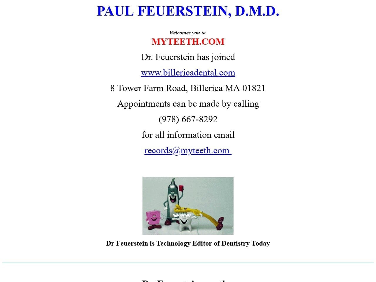 Feuerstein Paul DDS Website Screenshot from myteeth.com