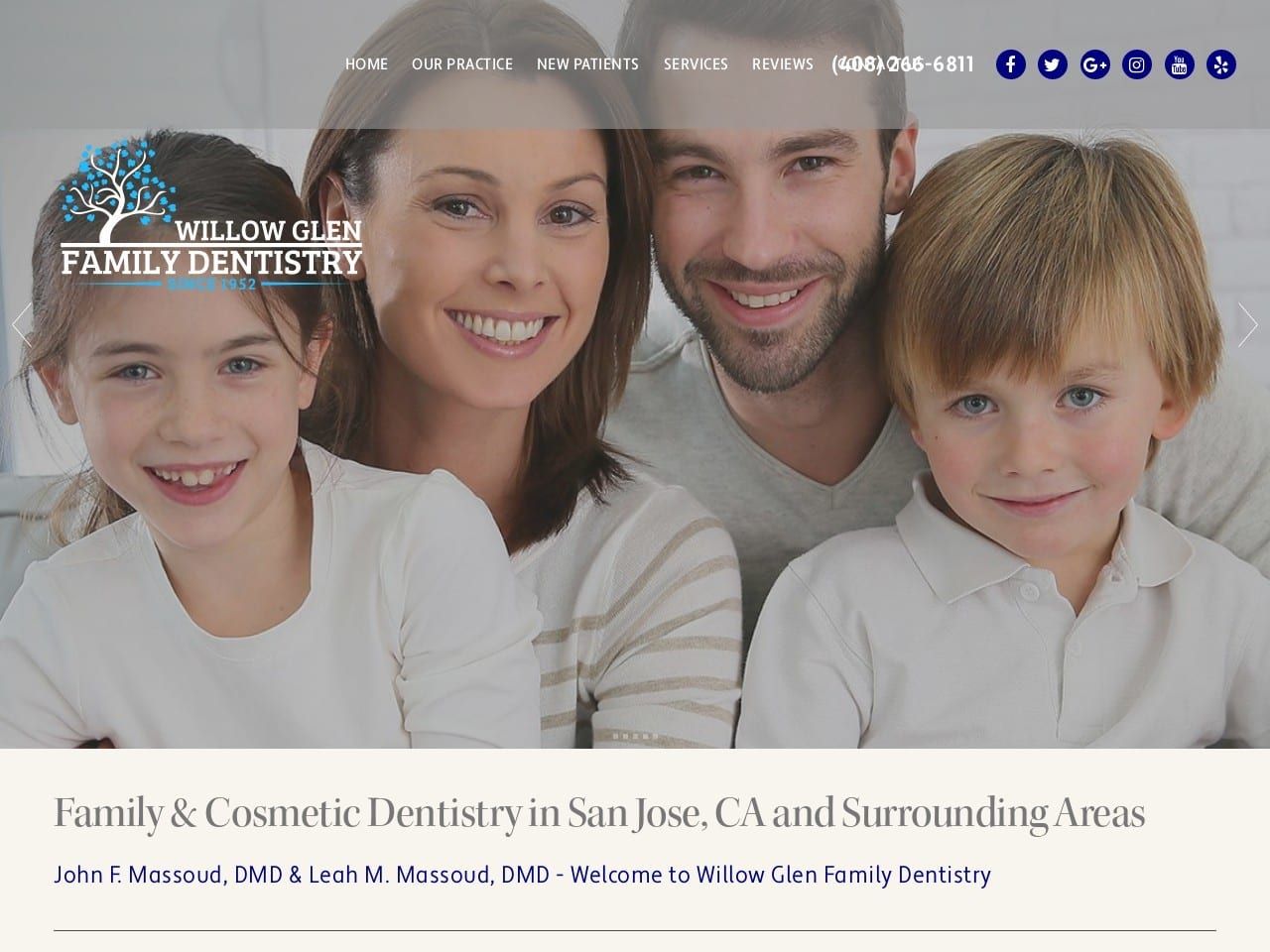 My Willowglen Dentist Website Screenshot from mywillowglendentist.com