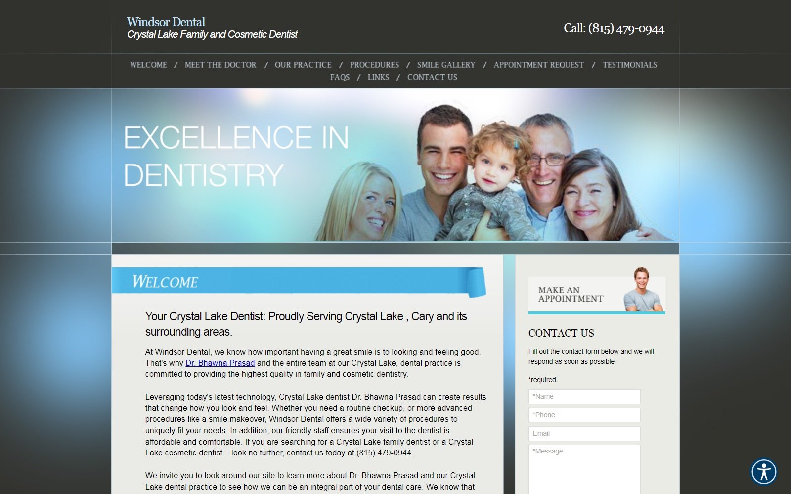 mywindsordental.com screenshot