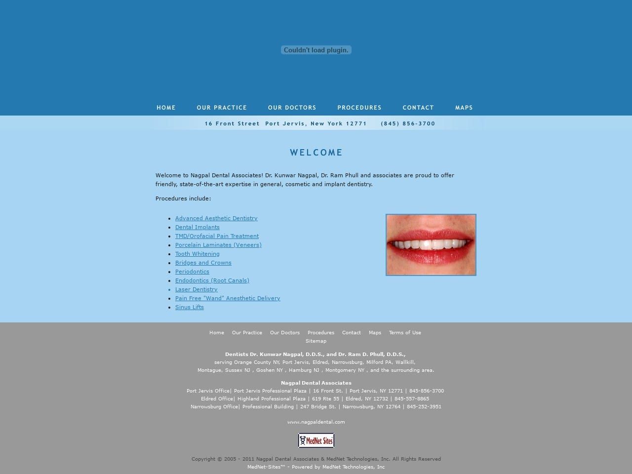 Nagpal Dental Associates PC Website Screenshot from nagpaldental.com