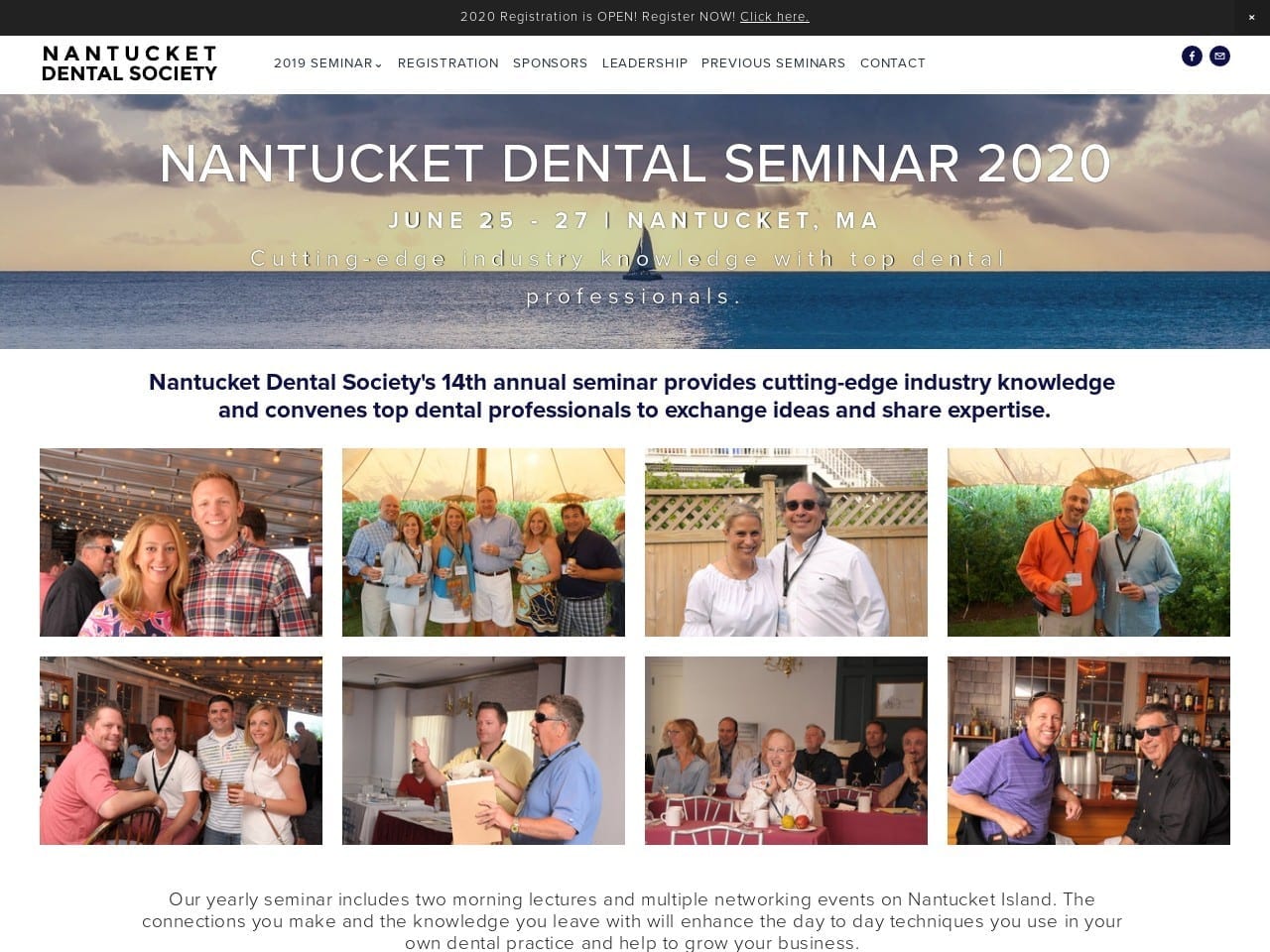 Nantucket Dental Website Screenshot from nantucketdental.com